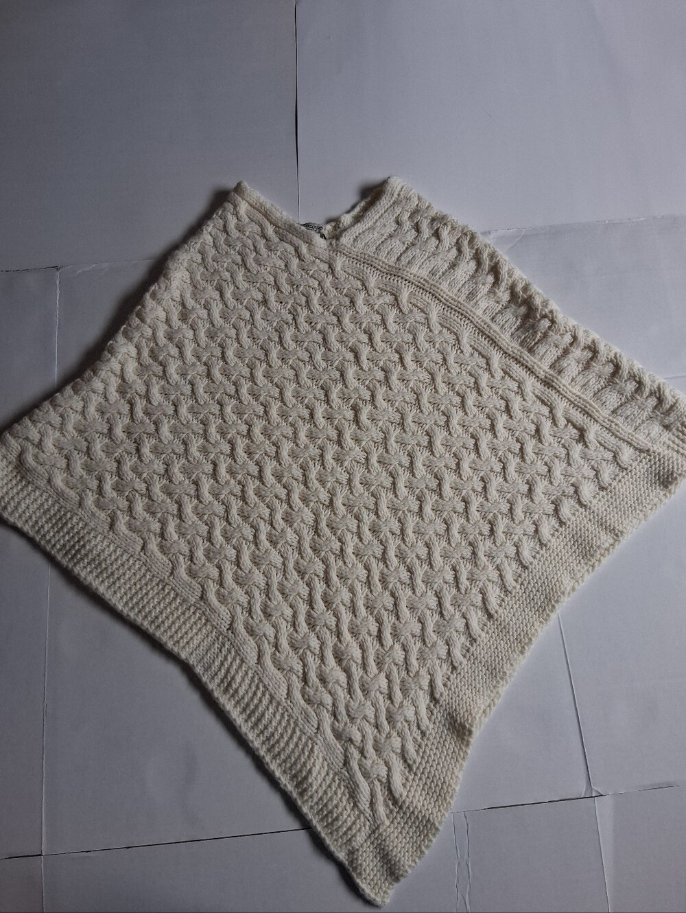 Cream Cable Knit Women's Sweater Top